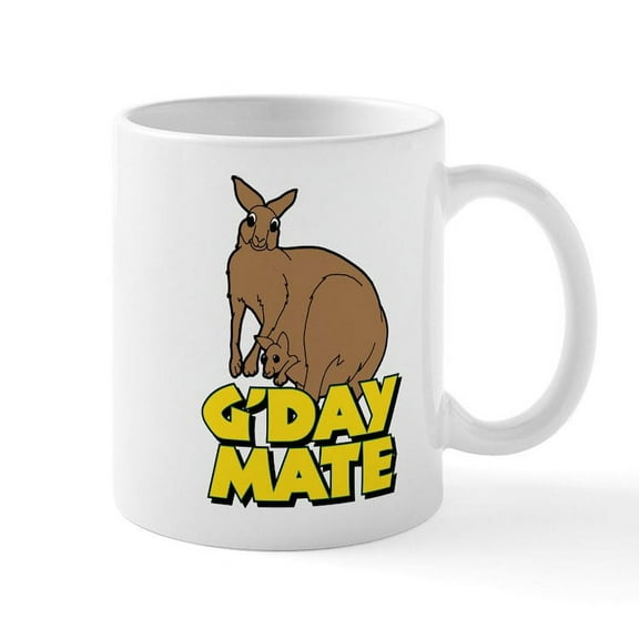CafePress - G'day Mate - 11 oz Ceramic Mug - Novelty Coffee Tea Cup