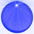 thumbnail image 1 of Light Up Round Badge Pin, Blue, 1 of 1