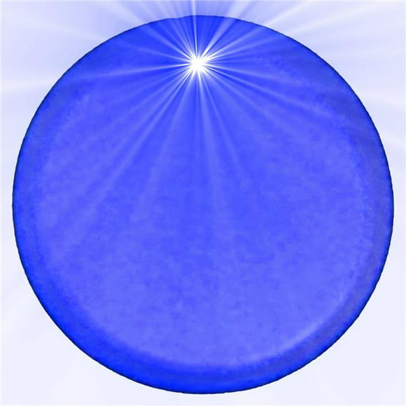 Light Up Round Badge Pin&#44; Blue