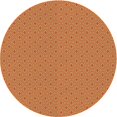 thumbnail image 1 of Ahgly Tapis Rond Lavable en Machine Intérieur Transitionnel Orange, 4 Pieds Rond, 1 of 7