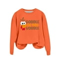 thumbnail image 1 of WEAIXIMIUNG Robe Chandail Femme Mignonne Dinde Action de Grâce Imprimé Col Rond Chandail Coupe Chandail Hauts Décontractés Manches Longues Chandails d'Entraînement Amples Blfit Hauts Chandail Décontractés Manches Longues Chandails d'Entraînement, 1 of 5