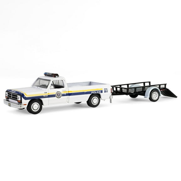 1/64 1990 Dodge Ram D-250 Trailer Philadelphia PA Police Hot Pursuit Tow 32315-A