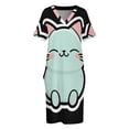 thumbnail image 6 of Cute Cat Loose Pocket Dress Dresses Summer Summer Dresses for Women, 6 of 9