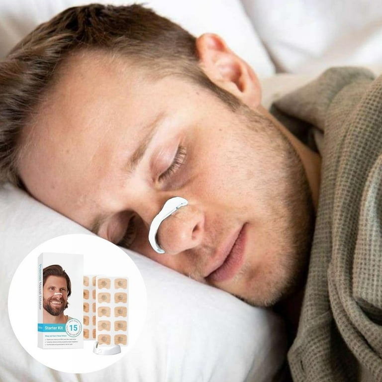 Breathing Nasal Strip Starter Kit (15 Count, Black) - Boost Oxygen Intake,  Reduce Snoring, Improve Sleep Quality - Sweat Resistant, Skin Safe Nasal  Strips - Extra Strength Snoring Solution - Walmart.com