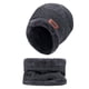 thumbnail image 1 of Sombreros de invierno para hombre, cálidos, de color liso, de terciopelo grueso, con bufanda y cuello, conjunto de dos piezas, sombrero acrílico para hombre, 1 of 2