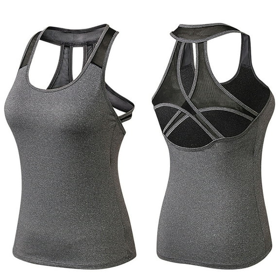 Aayomet Womens Workout Tops Women's Glitter V Neck Tie Back Tank Tops Going Out Clubwear Crop Tops,Gray XXL