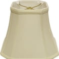 thumbnail image 4 of 16" Ivory Slanted Square Bell Monay Shantung Lampshade, 4 of 5