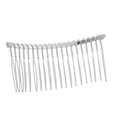 thumbnail image 4 of Peineta de alambre metálico para el cabello, 7,8 cm, 20 dientes, elegante, para manualidades, para velo de novia o boda (plateada), 4 of 8