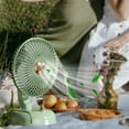 thumbnail image 4 of Fufafayo under $5 Desk Fan, Vintage Style Circulator Fan with Pivoting Head, Variable Speed USB Fan with 2000mAh Battery, Portable Fan for Bedroom, Office, Home, Desk, Table, Personal Cooling, 4 of 9