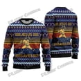 thumbnail image 5 of Suéter navideño feo con estampado 3D de Jiu Jitsu con Jesús te respalda para hombres y mujeres, suéter de punto informal de invierno MY19, 5 of 5
