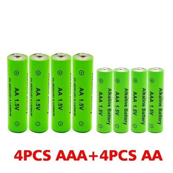 Pilas alcalinas para dispositivos electrónicos  baterías recargables AA de 1.5V 3800mAh y AAA de 3000mah  para linterna  reloj MP3  batería de repuesto de hasta 1000 ciclos de recarga