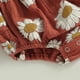 thumbnail image 5 of Disfraz Premium Mamelucos florales para niñas con estampado de margaritas, mameluco de manga corta, ropa de verano a la moda Ygjytge Amarillo T 12/18 M Única para Niña, 5 of 8