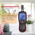 thumbnail image 2 of Digital Temperature and Humidity Meter LCD Thermo-Hygrometer Mini Thermometer Hygrometer Psychrometer Bulb Dew Point Temperature Detector with Max/Min/Data Hold Mode, 2 of 7