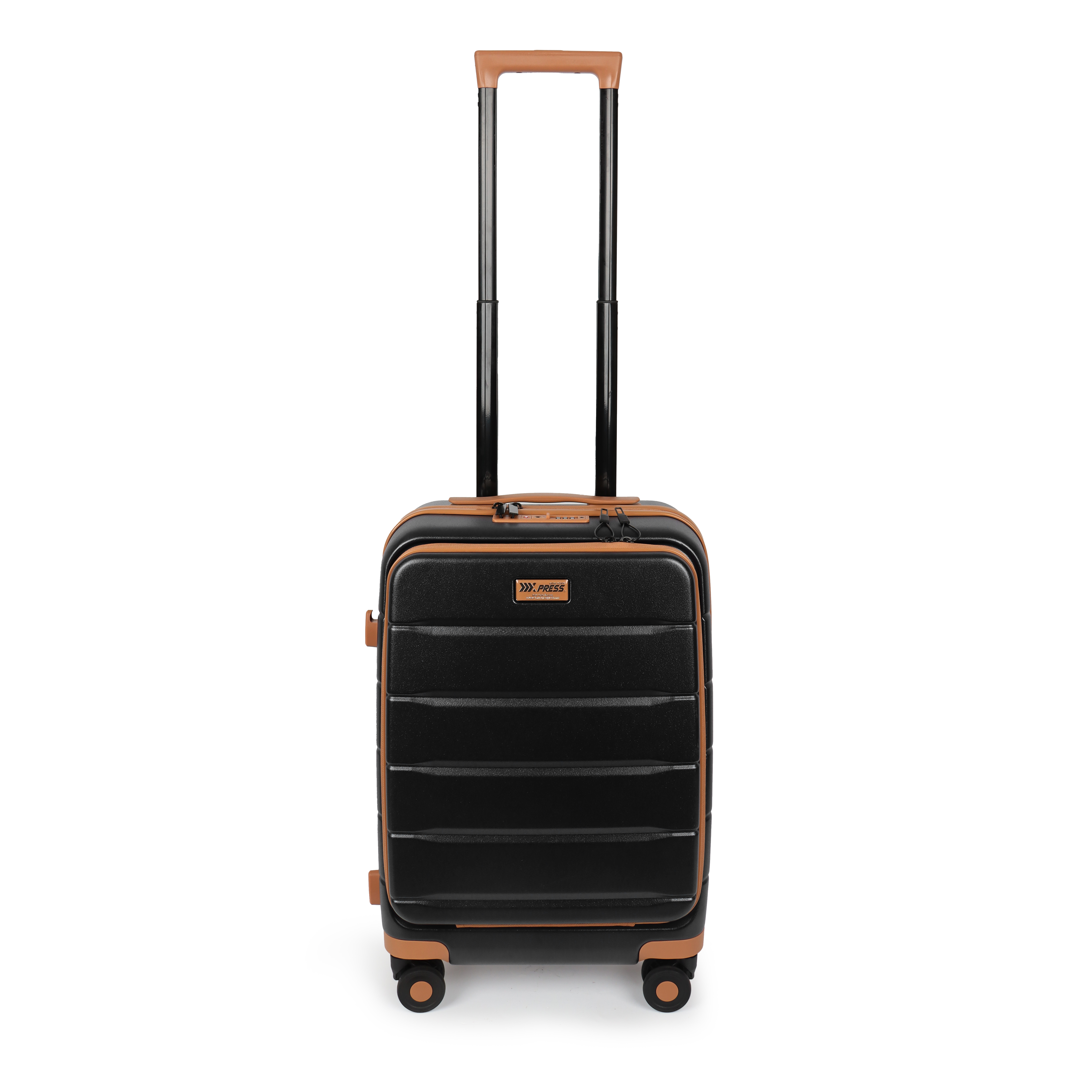 Carry On Luggage 22 x 14 x 9 Airline Approved Lightweight Hardside Spinner Luggage with TSA Lock and Laptop Compartment, Black, CY2431