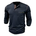 thumbnail image 2 of Camisa Henley Para Hombre,originals Henley De Manga Larga, 2 of 7