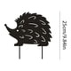 thumbnail image 2 of Metal silueta estaca negro canguro pollo erizo jardín signo césped ornamento, 2 of 8