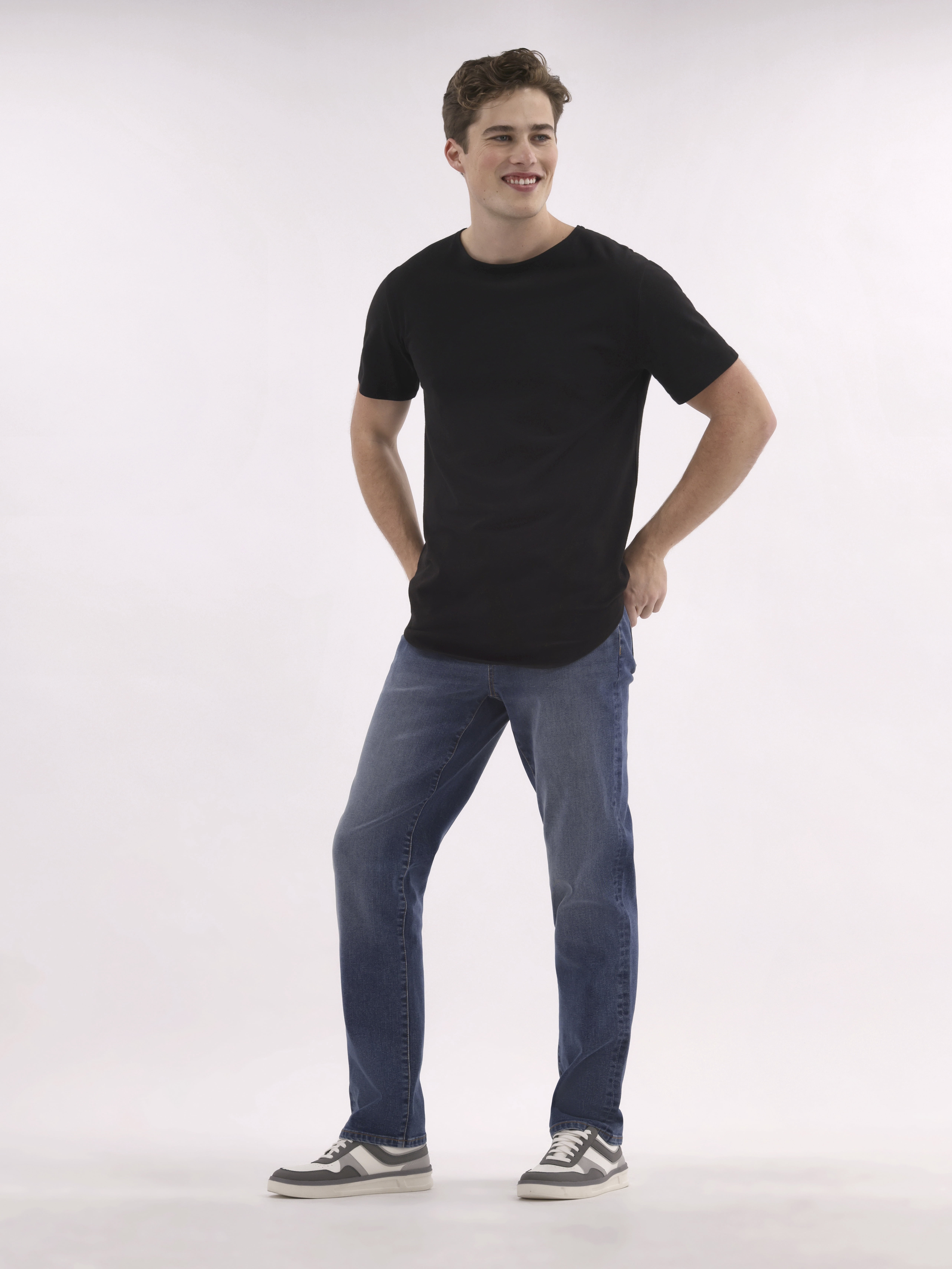 No Boundaries Men's & Big Men's Straight Fit Jeans with Stretch