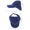 thumbnail image 2 of unbranded Trucker Vintage De Mezclilla Lavada Con Protección Solar Ajustable, 2 of 8