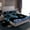 Blue, variant on Homewish Cheetah Leopard Print Twin Sheet Sets, Chic Black Grey Ribbon Twin Fitted Sheet, Fashion Princess Style Flat Sheet, Microfiber Bedroom Decor, 3pcs