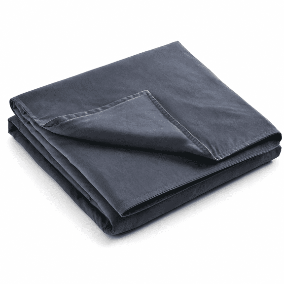 Dark Grey-cotton 60''x80'' Duvet Cover For Weighted Blanket