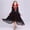 Black, variant on Riecok Halloween Dress for Kids Girl Long Sleeve Sequin Ruffle A Line Princess Dresses Birthday Party Kid Patchwork Tulle Skirt Formal Gown Dresses Black 8 Years