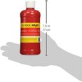 thumbnail image 2 of School Smart Non-Toxic Washable Tempera Paint, 1 pt Plastic Bottle, Red, 2 of 2