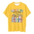 thumbnail image 4 of Toddler Baby Girls Clothes Outfits Set Round Neckline Classic Fit Tie-Dye Vintage 100 Days Kids Girls100th Day Of School Gift T-Shirt, 4 of 4