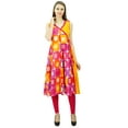 thumbnail image 6 of Phagun Cotton Tunic Dress Angrakha Wrap Style Kurti Kurta For Womens, 6 of 8