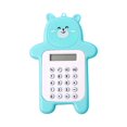 thumbnail image 1 of Lulshou Útiles escolares Útiles de oficina Calculadora de oso lindo, calculadora básica de botón a batería, calculadora de mano que las escuelas y los niños pueden elegir, amarilla, azul, cian y, 1 of 2
