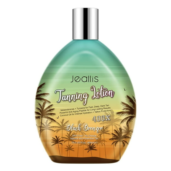 Loción bronceadora Jeallis Extreme Dark con bronceador 400 ml sin DHA