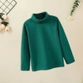 thumbnail image 4 of NOKIO Toddler Baby Girl Boys Basic Solid Color Turtleneck T-Shirt Kid Cotton Long Sleeve Pullover Blouse Top Toddler Girl Boys Solid Color Long Sleeve High Neck Top, 4 of 4
