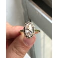 thumbnail image 5 of 2.76CT Oval Rose Cut Moissanite Engagement Ring, Handmade Solid Yellow Gold Vintage Anniversary Gift Ring, Art Deco Wedding Ring For Women, 5 of 5