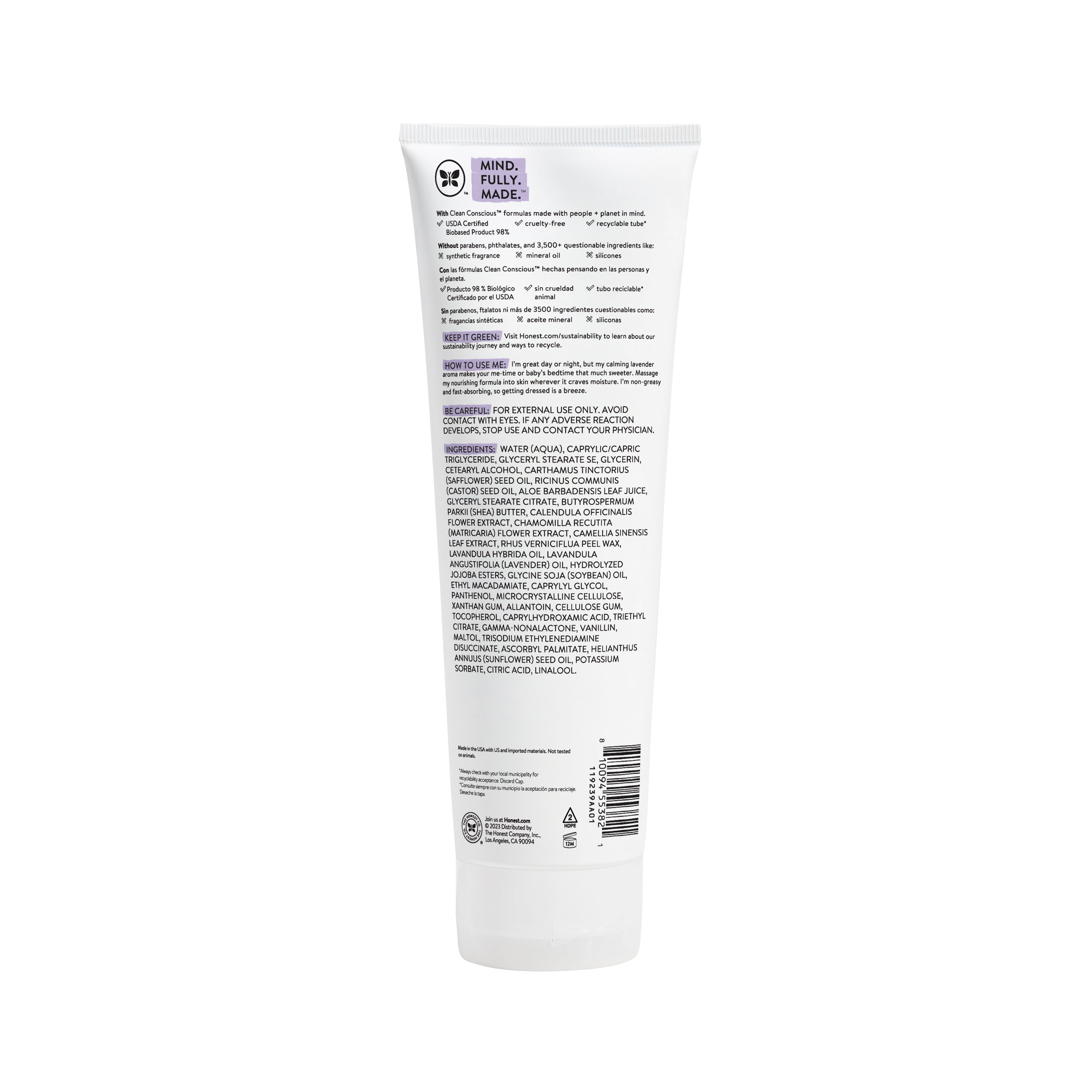 (2 pack) The Honest Company Baby Face and Body Lotion Calm Lavender 8.5 fl oz
