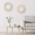 thumbnail image 3 of Round Macrame Wall Decoration Boho Handmade Woven Wall Hanging, 32*32 - Style 1, 3 of 5