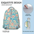 thumbnail image 5 of Boho Chic Campus Backpack - Tribal Print, 17" Laptop Pocket | Durable & Spacious, Ideal for College Students & Book Lovers, 5 of 6