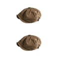 thumbnail image 1 of Sonducket Colección de gorras Newsboy Accesorios cómodos y de moda para hombres modernos Gorro plano Gorra marrón L（58-60cm） marrón Largo (58-60 cm) 2Conjunto, 1 of 6