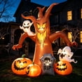 thumbnail image 6 of Coolmade 8ft Halloween Inflatables Decorations Inflatable Dead Tree Outdoor Decorations with LED Lights Built-in Blow Up Yard Decoration Pumpkin Ghost for Halloween Outdoor, 6 of 7