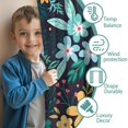 thumbnail image 3 of Blackout Kids Curtains,Pioneer Flower Floral Print Pattern Childrens Insulated Curtains Set Of 2,Bedroom Essentials,Toddler Room Decor 42"x63", 3 of 5