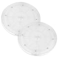 thumbnail image 1 of 2 Pcs Plateau Rotatif Rotation 360 Degrés Acrylique Transparent pour Usage Domestique et de Bureau, 1 of 8