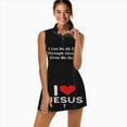 thumbnail image 2 of I Love Jesus Sports Dresses Women Tennis Dress with Separate Shorts One-Piece Slim Fit Golf Dress, 2 of 4