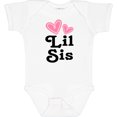 thumbnail image 3 of Inktastic Love Hearts Lil Sis Girls Baby Bodysuit, 3 of 5