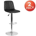 thumbnail image 3 of BizChair Contemporary Embellished Barstool, Black (Set of 2), 3 of 8