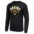 thumbnail image 2 of Men's Starter  Black Boston Bruins Puck Long Sleeve T-Shirt, 2 of 3
