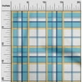 thumbnail image 1 of oneOone Cotton Flex White Fabric Madras Check Diy Clothing Quilting Fabric Print Fabric By Yard 40 Inch Wide, 1 of 4