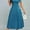 Peacock Blue, variant on ZOELNIC Women's Elegant Short Sleeve Maxi Dresses Casual Empire Waist Long Dress