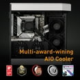thumbnail image 4 of EK-Nucleus AIO CR360 Lux D-RGB, Dark - 360 mm All-in-One Liquid CPU Cooler with EK FPT Fans, Water Cooling Computer Parts, 120mm Fan, Compatible with Latest Intel & AMD CPUs, 4 of 9