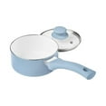 Mainstays 12pc Ceramic Cookware Set, Blue Linen - Walmart.com