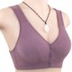 thumbnail image 3 of Sexy Hebilla Frontal Push-Up Sujetador Inalámbrico Mujeres Algodón Suave Más Ropa Interior De Tamaño, 3 of 5