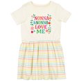 thumbnail image 3 of Inktastic Nonna and Nonno Love Me Girls Toddler Dress, 3 of 5