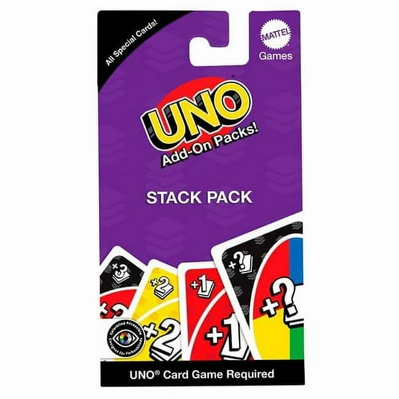 Mattel MTTJCV58 UNO Exp Pack Stack Pack Card Game - 12 Piece